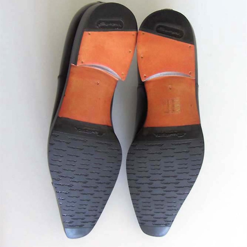 SANTONI Fatte A Mano brown cap-toe shoes 9 F 10 US - Picture 5 of 8
